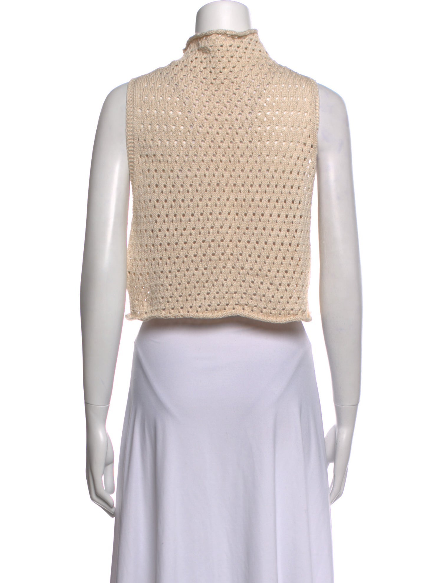 Savannah Morrow The Label Mock Neck Sleeveless Crop Top